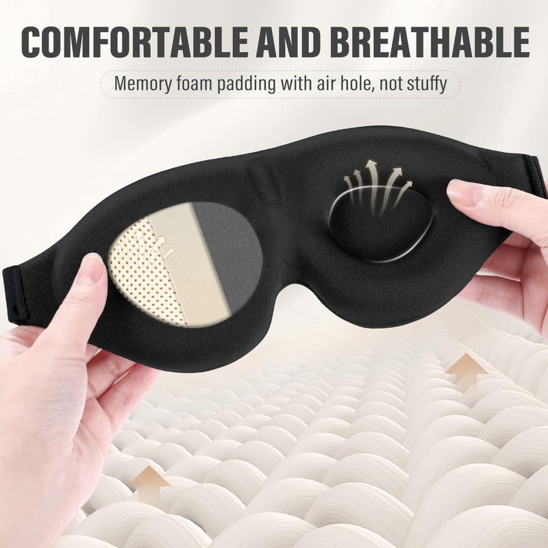3D Sleep Mask for Women and Men，Sleep Mask for Side