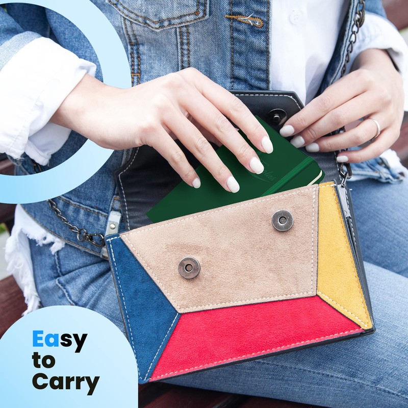 Tasalas Pocket Notebook Portable A6 Notebooks with Inner Pocket and
