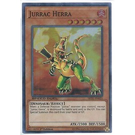 Yu-Gi-Oh! - Jurrac Herra - SBTK-EN025 - Super Rare - 1st Edition - Speed Duel - Trials of The Kingdom