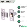 Adjustable Roller Catch Spring Loaded Latch Lock for Internal Doors