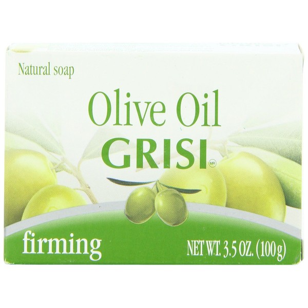 6pk - Olive Oil Soap - Jabon Aceite de Olivo - Grisi (3.5 Oz. X 6 Units)