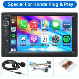 YuanTing Wireless Apple Carplay Car Stereo Radio Head Unit For Honda Ridgeline 2006-2014