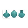 Deco 79 Ceramic Decorative Vase Centerpiece Vases with Varying Patterns,