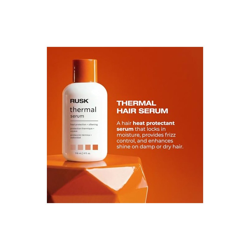 RUSK Designer Collection Thermal Serum with Argan Oil, 4.2 fl.