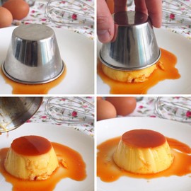 Menax - Pudding Moulds - Stainless Steel - Set of 12 - Ø 8 cm