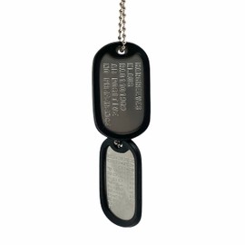 Klaus Hargreeves 'Number Four' Umbrella Academy Military Dog Tags - Stainless Steel - Chain&Silencers Included