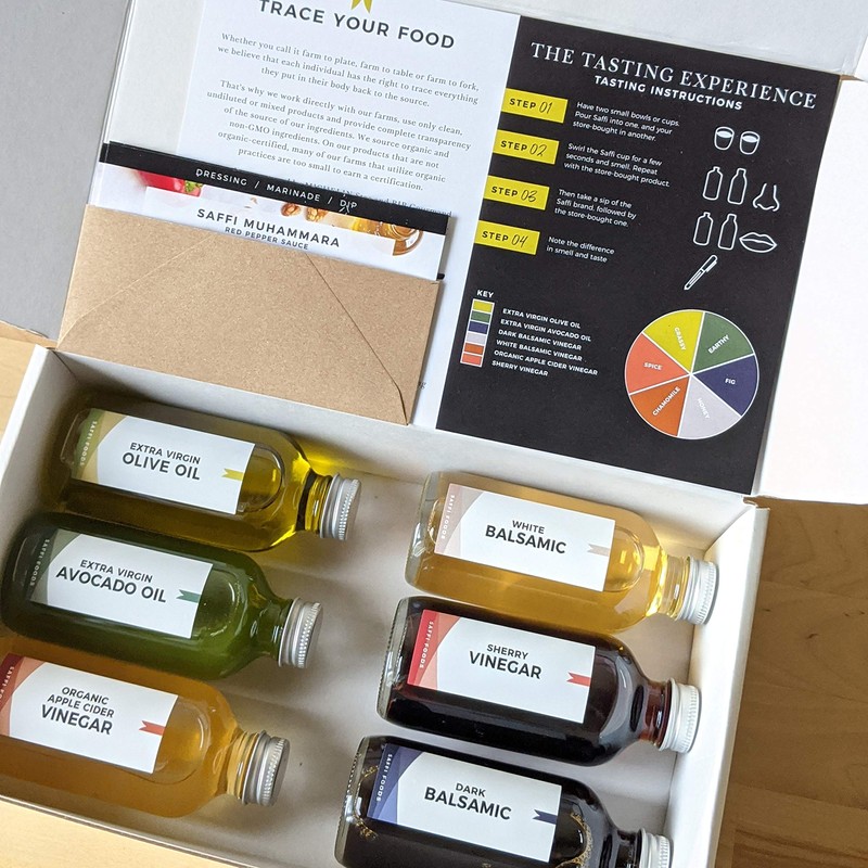 Oil and Vinegar Sampler Tasting Set, Used by Award-winning Restaurants,
