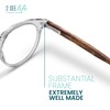 2SeeLife-Gafas de luz azul redondas transparentes para hombres y mujeres
