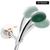 QWORK® Universal Shower Head Holder, 304 Stainless Steel, Adjustable