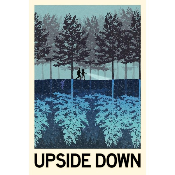 Laminated The Upside Down Fantasy Travel Poster Dry Erase Wall