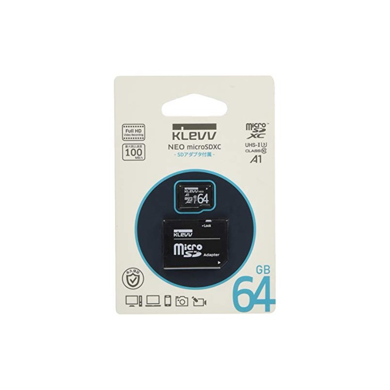 KLEVV microSDXC 64GB UHS-I U3 Class 10 V10 A1 Max