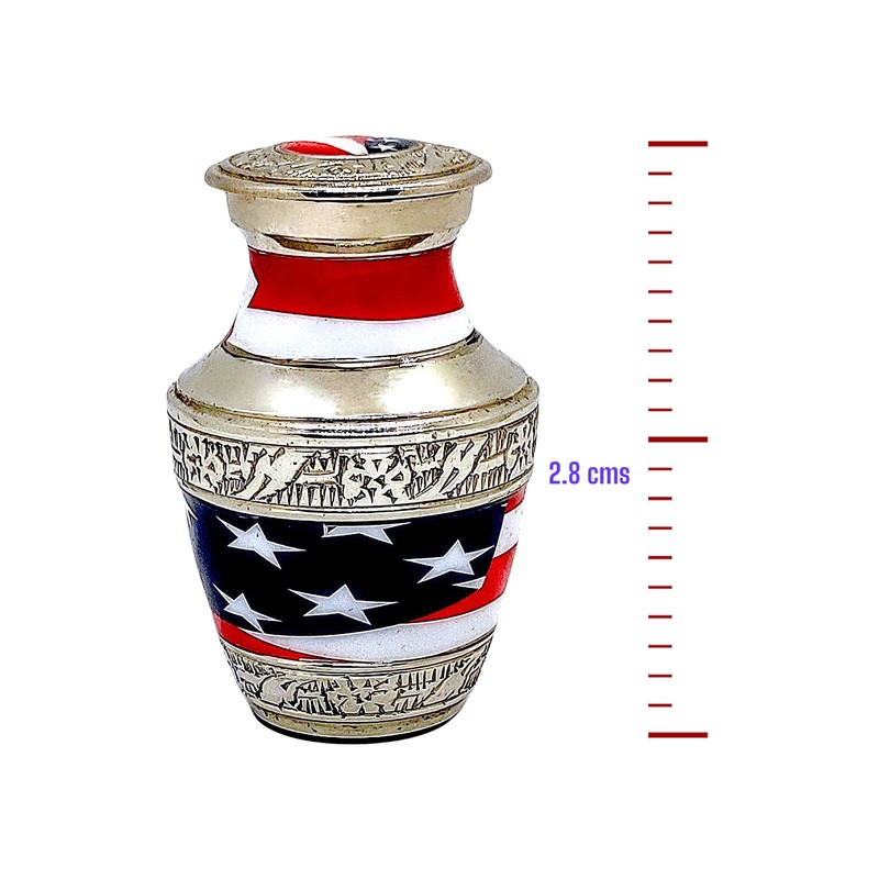 Akanksha Arts Classic Small Mini Cremation Keepsake Urn for Human