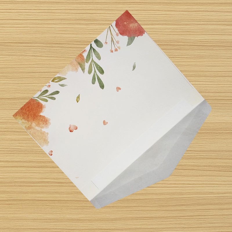 Tanshuqin 10 Pack Flower Envelopes 6.18 x 9.06 Inch Invitation