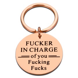 Funny Bosses Day Gifts for Her Him, Boss Gifts for Women Men, Boss Lady Gifts for Women, Gag Keychain Gifts for Boss Manager Supervisor, Boss Day Christmas Valentines Office Gifts for Boss Coworkers