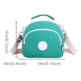 FAVORTALK Crossbody Bags for Women Multi Pocket Casual Nylon Cross Body Bag with Adjustable Strap for Women Girls Ladies Mini Crossbody Bag for Travel Shopping Work - B20205