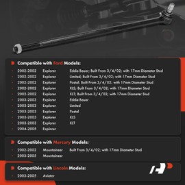 A-Premium Rear Outer Toe Compensator Link, Compatible with Ford Explorer 2002-2005 & Lincoln Aviator 2003-2005 & Mercury Mountaineer 2002-2005