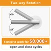 Amerdeco 1 Pack Brushed Satin Nickel Passage Knurled Door Handles,