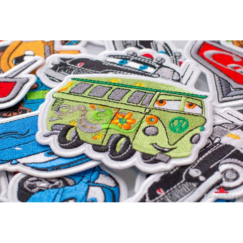 Cars Fillmore Cartoon Film Embroidered Patch Iron On (3.9" x