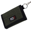 RED X Mens Canvas Tri-Fold Chain Wallet - Green