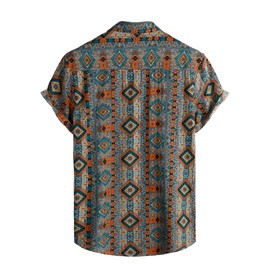 VATPAVE Mens Casual Hawaiian Floral Shirts Short Sleeve Button Down Tropical Shirts Beach Summer Shirts Large Orange