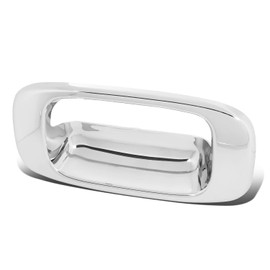 Auto Dynasty Rear Tailgate Handle Bezel Compatible with Silverado Sierra 1500 1500HD 2500 2500HD 3500 1999-2007, Chrome