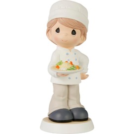 Precious Moments Chef Figurine | Bon Appétit Resin Figurine | Gift for Cook or Chef | Culinary School Gift | Hand-Painted