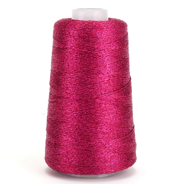 80g Metallic Crochet Thread,Yarn for Crocheting,Metallic Thread Round Band Yarn,Lurex