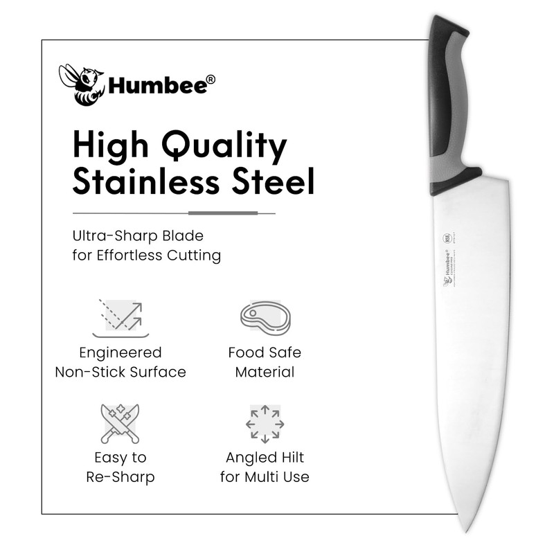 Humbee 12-Inch Chef Knife Razor-Sharp Blade Kitchen Knife with Comfortable