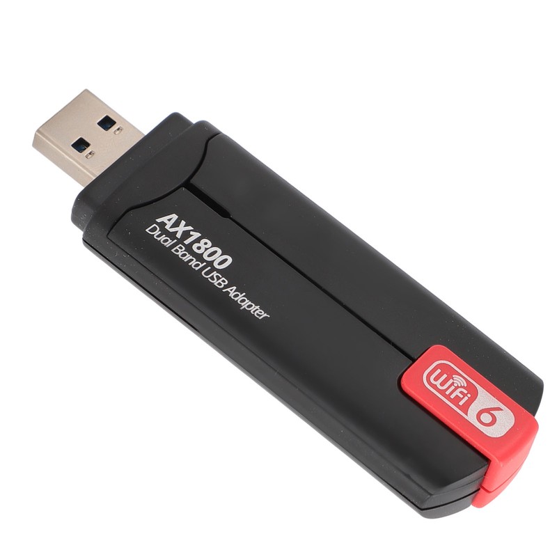 AX1800 WiFi 6 USB Adapter 5dBi Dual Antennas 2.4GHz 5GHz
