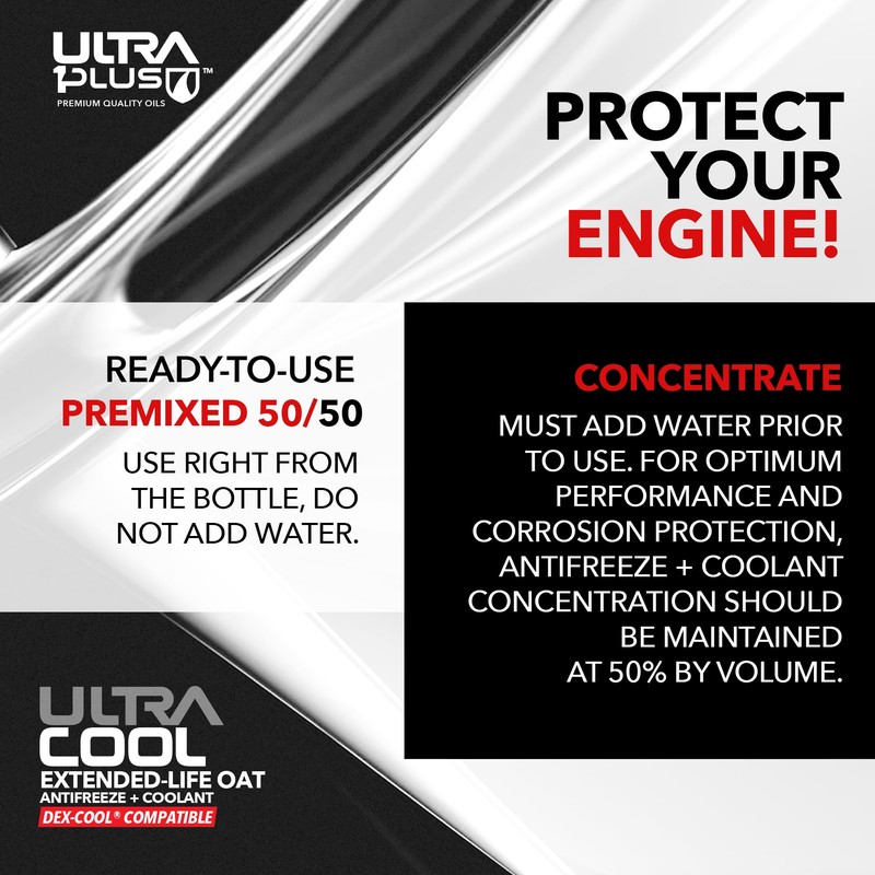 ULTRA 1PLUS Oat NAPS Free Extended Life Antifreeze + Coolant