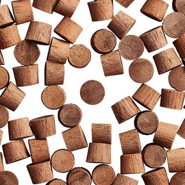 WidgetCo 5/16" Mahogany Wood Plugs, End Grain, Woodworking Plugs, Can Be Sanded, Stained, or Painted, Can Be Sanded, Stained, Or Left Natural, Professional Grade (Qty 25)