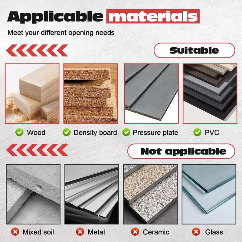 eROOSY 5 x Countersink Drill Bits with Depth Stop, 8