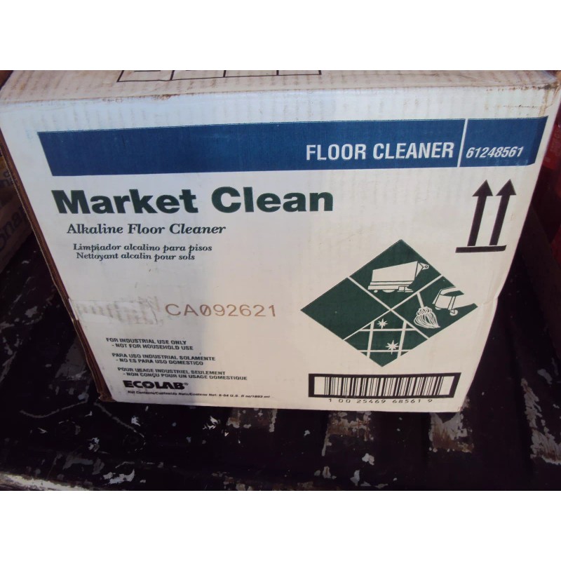 Ecolab 61248561 Market Clean Alkaline Daily Floor Cleaner 64 oz
