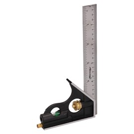 6” / 150mm Engineers Square Adjustable Combination Set Square + Spirit Level