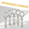 Hocansen 5Pcs Concrete Eye Bolt M8x80mm Expansion Eyebolt Eye Nut