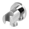 QWORK® Wall Water Supply Elbow with Shower Bracket Holde, Chrome