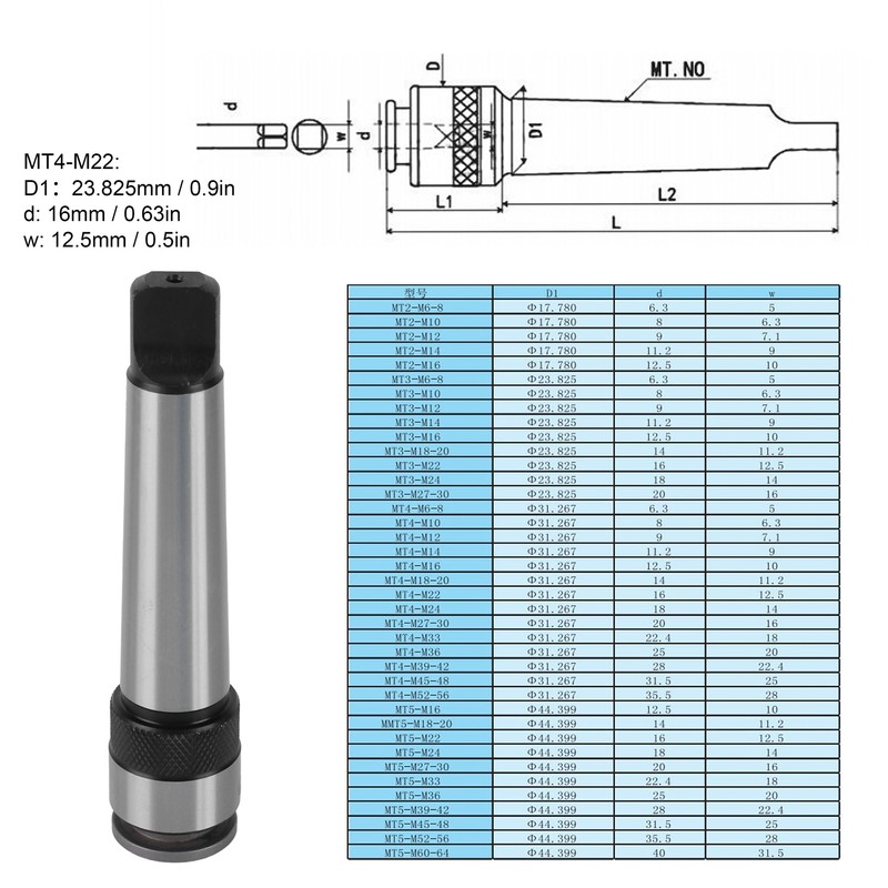 Tap Chuck Morse Taper Shank Cone Processing 40Cr Material Machine