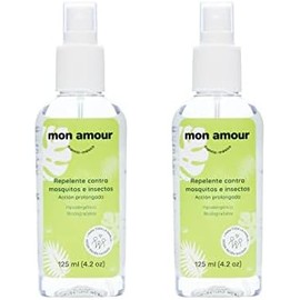 Mon Amour Set Repelente Contra Mosquitos e Insectos con Activos Naturales de de Larga Duración Para Pieles Delicadas de Bebés, Niños y Toda La