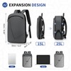 SUIKIHUM Slim Laptop Backpack for Men, Expandable TSA Business Bags