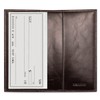 HISCOW Minimalist Checkbook Cover - Italian Leather (Antiqued Coffee)