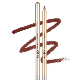 KISSIO Lip Liner,Creamy Lip Pencil,Long Lasting Lip Liner with Sharpener,Matte Finish,Smooth and Soft,Non-Dry,Easy to Use,Cruelty free,Touch me
