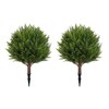 Artificial Cedar Topiary Tree with Planting Stakes, Indoor and Outdoor