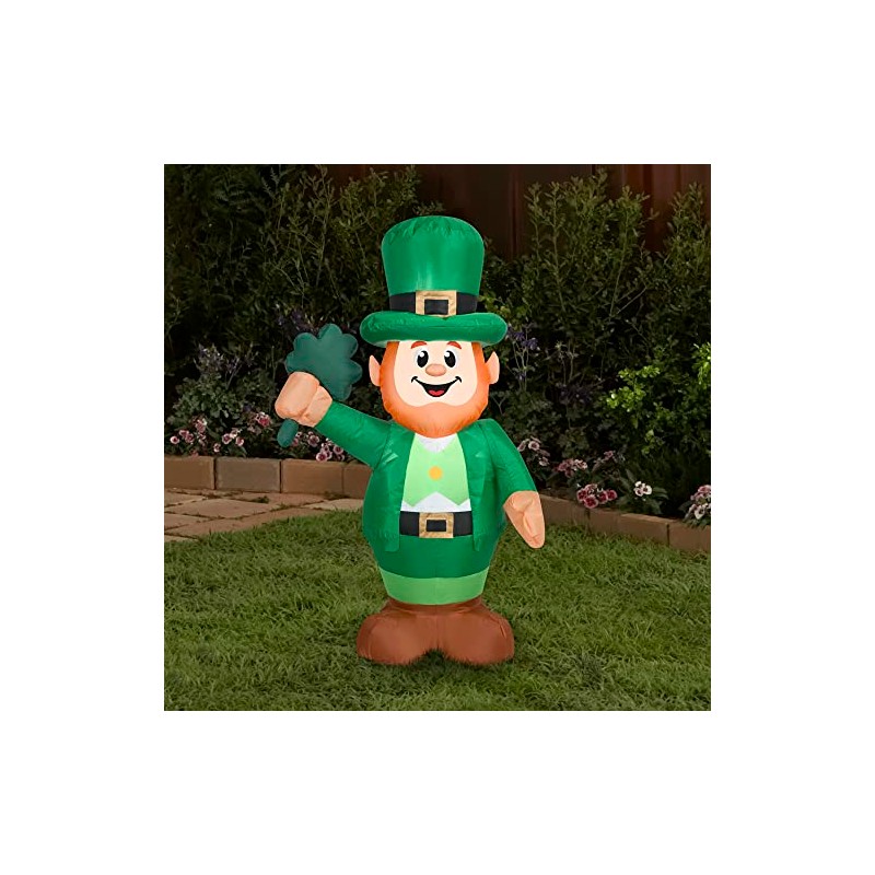 Gemmy Airblown Inflatable Leprechaun, 3.5 ft Tall