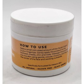 GLO MELANIN Nourishing and Brightening Face Cream 2 oz - Natural Evens Skin Tone