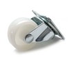 4X New 30mm Plastic Swivel Castor Wheel White Furniture Caster