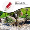Uonlytech 2Pcs Solar Warning Landscape Lighting Solar Driveway Markers Solar