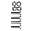 Cruiser Accessories 80330 License Plate Frame Fasteners, Metric-Steel