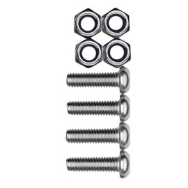 Cruiser Accessories 80330 License Plate Frame Fasteners, Metric-Steel