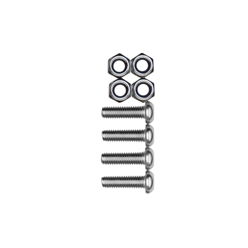 Cruiser Accessories 80330 License Plate Frame Fasteners, Metric-Steel