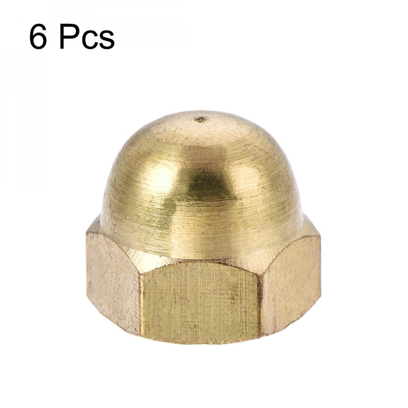 uxcell Acorn Hex Cap Nuts - 6Pcs M8 Dome Nuts